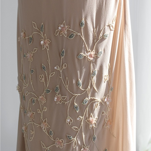Christian Dior By John Galliano S/S 2007 Vintage Beige Floral Embellished Dress - Picture 9 of 16